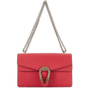 Fashion-Forward Red Leather Bag: Spacious Shoulder Tote for Everyday Use